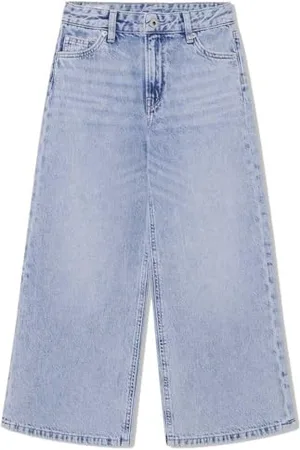 Pepe Jeans Wide Leg Jeans HW Jr Pg201691, (Denim-mr8), 14 Anni Bambina