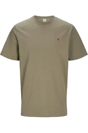 JACK & JONES Rddroad Crew Neck Tee S/S Noos T-Shirt, Verde-Dusky Green, XL Uomo