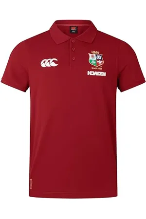 Canterbury Lions Britannici e irlandesi Pique Camicia, Dahlia Rossa, 4XL Uomo