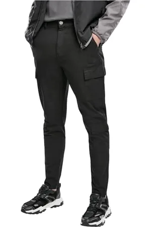 Urban classics Tapered Double Cargo Pants Pantaloni Eleganti da Uomo, , 40 Sottile