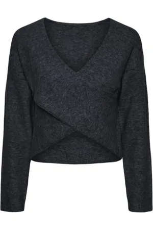 Pieces® Pcnanu LS Rev Drape Knit BC Maglione Lavorato a Maglia, , M Donna