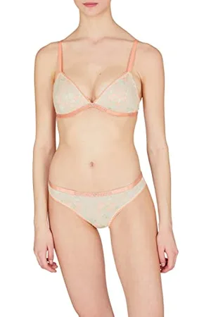 Emporio Armani Push Up Bra All Over Embroidery Lace, Reggiseno push up Donna, , 36C
