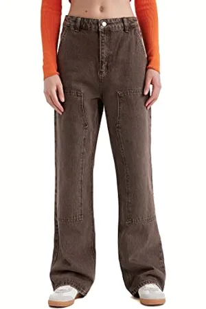DeFacto A0393AX, Jeans, Donna, Marrone, 42