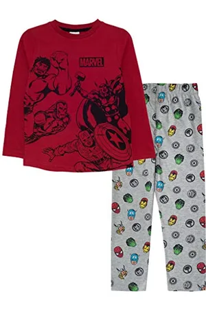 Popgear Marvel Comics Avengers Classic Quotes Ragazzi lungo Pajamas Set 146 | Iron Man Capitan America Thor Hulk, Ragazzi pigiama, i vestiti dei bambini, compleanno dei capretti Idea regalo