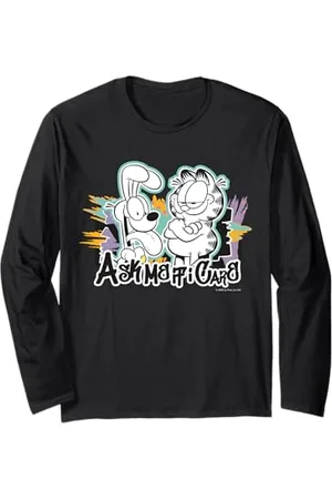 Garfield Streetwear Ask Me If I Care Odie Maglia a Manica