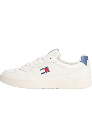 Tommy Hilfiger Uomo Sneakers con Suola Preformata Essential in Pelle, Blu (Blue Moment), 46