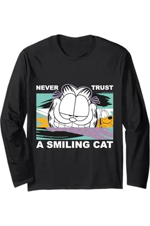 Garfield Mai fidarsi di un gatto sorridente Maglia a Manica