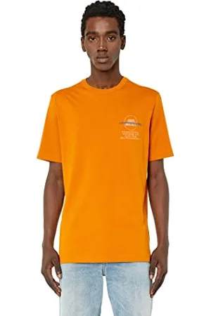 Diesel T-pouch, T-Shirt Uomo, Arancio (7dja-0cjac), XXL