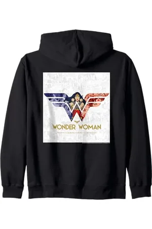 DC Comics Originals DC Wonder Woman Girl Potenza Verità Forza Eroe Xoxo Fumetti Felpa con Cappuccio
