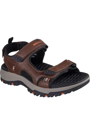 Skechers Prewitt Rigdon, Sandalo Sportivo Uomo, Brown, 43 EU