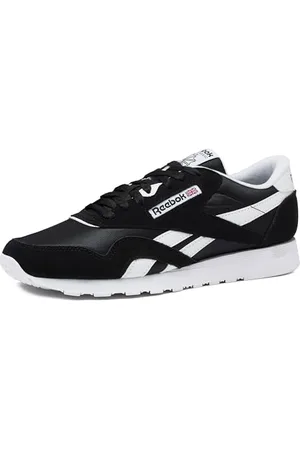 Reebok Classic, Scarpe da Uomo in Nylon, Nero/Bianco, 45 EU