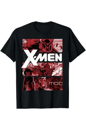Marvel X-Men Magneto Comic Panel Art Stack Maglietta