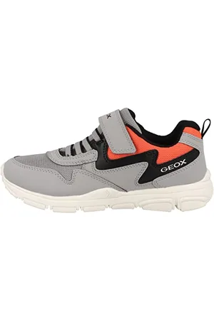 Geox J New Torque Boy, Scarpe da ginnastica Bambini e ragazzi, Grigio (Grey/Red), 24 EU