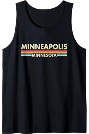 Graphic Club Inc. Minneapolis - Minnesota - Vintage / Retro Stripes - Classic Canotta