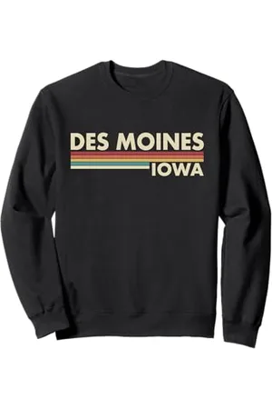 Graphic Club Inc. Des Moine Iowa - Strisce vintage / retrò classiche Felpa