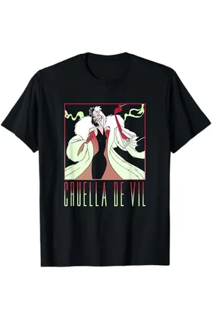 Disney 101 Dalmatians Cruella De Vil Portrait Box Up Maglietta