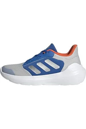 adidas TENSAUR Run 3.0 Shoes Junior, Scarpe da Corsa, Grey One/Silver Met./Bright Royal, 25 EU