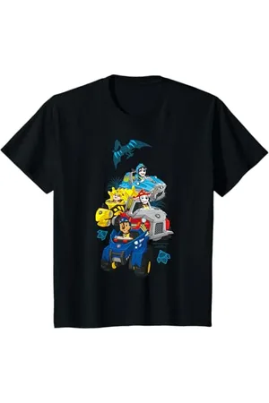 Paw Patrol Bambino - Marshall Rubble Chase Rex Veicoli Maglietta