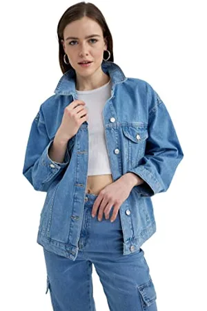 DeFacto A0762AX, Coat, Donna, Blu, XL