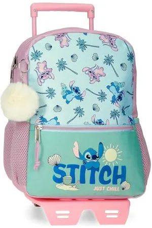 Disney Stitch Just Chill Zaino scuola con carrello 27 x 33 x 11 cm Poliestere by Joumma Bags, , Taglia unica, Zaino scuola con carrello