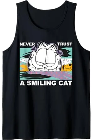 Garfield Mai fidarsi di un gatto sorridente Canotta