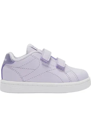 Reebok Royal Complete CLN 2.0 Two Strap, Scarpe da Ginnastica Bambina, Digitalgleam Ftwrwhite-Filo Metallizzato, Colore: Viola, 22.5 EU