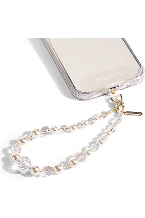 Case-Mate Catena per cellulare con cristalli e perle - Cordino staccabile per cellulare/cinturino da polso - Maniglia per cellulare - iPhone 14 Pro Max/iPhone 13 / Smartphone - Cristallo e perle