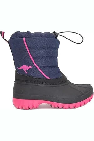 KangaROOS K-Ben, Stivali da Neve, Steel Grey/Daisy Pink, 31 EU
