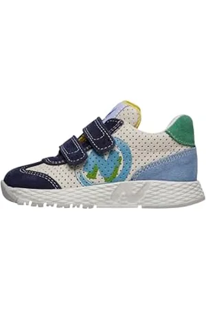 Naturino JESKO 2 VL. Calf Perf./Suede Navy-Milk-Celeste, Scarpe da Bambini, Bleu, 24 EU