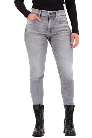G-Star Donna 3301 Skinny Ankle Jeans, (sun faded glacier grey D21291-A634-C464), 24W / 28L