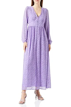 ONLY Onlamanda L/S Long Dress Ex Ptm Vestito con Stampa, , L Donna