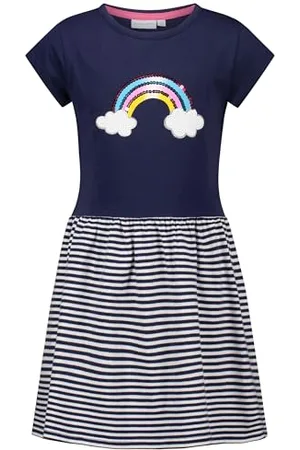 Salt & Pepper BY KIDS PARK Girls Jersey Dress Sequin Rain Vestito da Gioco, , 128 Bambina