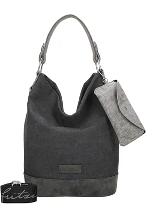 Fritzi aus Preußen Izzy07 Canvas 0001 Black, Borsa Hobo Donna, One Size