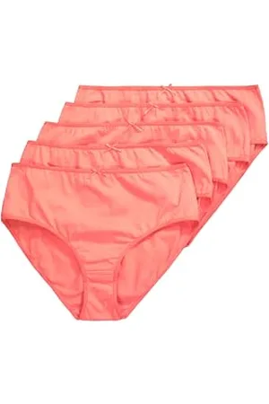 Ulla Popken Midislips, 5er-Pack, Einfarbig, bis Gr. 66/68 Confezione da 5 Slip, , 50-52 Donna