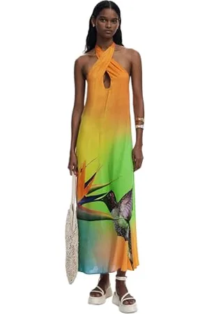 Desigual Swim_colibrí Dress Swimwear Cover Up, , XL Donna