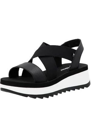 Rieker W3053, Sandali con Zeppa Donna, , 37 EU