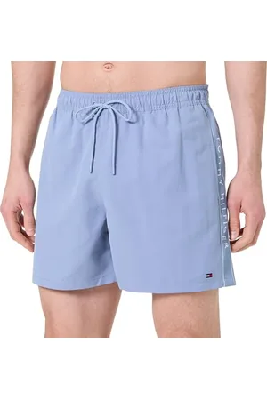Tommy Hilfiger Uomo Pantaloncino da Bagno Medium Drawstring Tape con Coulisse, Blu (Brisk ), M