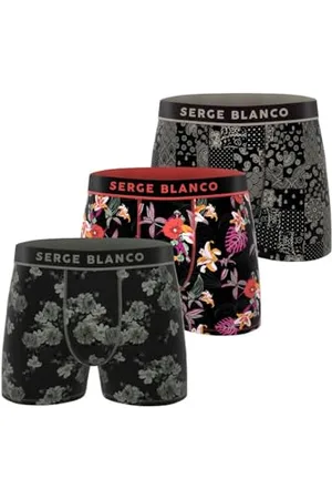 Serge Blanco Ser/1bmx3/Subl Boxer Corti, , L (Pacco da 3) Uomo