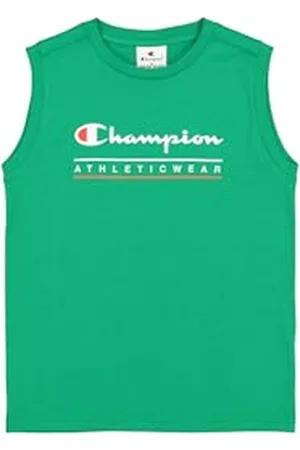 Champion Legacy Boy - Graphic Sleeveless Crewneck T-Shirt with Large Logo, Canotta Bambino, (GS130)