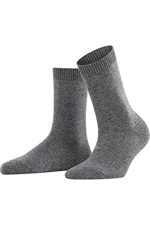 Falke Cosy Wool W SO Lana Cachemire Tinta Unita 1 Paio, Calzini Donna, (Greymix 3399), 35-38