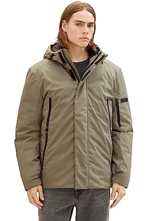 TOM TAILOR 1037391 Giacca, 10415-Dusty Olive Green, XL Uomo
