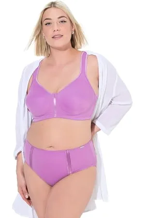 Ulla Popken Midislip, Mikrofaser, Satinstreifen Slip Midi, , 54-56 Donna