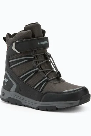 KangaROOS K-MJ Eldora EV RTX, Stivali da Neve, Jet Black/Steel Grey, 34 EU