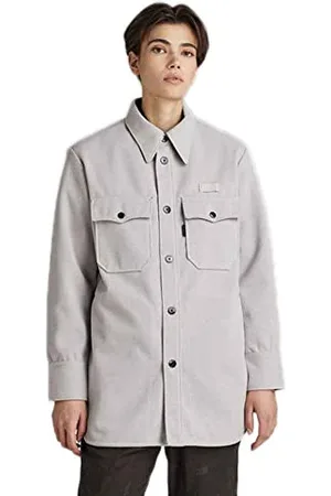 G-Star Donna Boyfriend Overshirt, (cool grey D22178-D200-1295), S