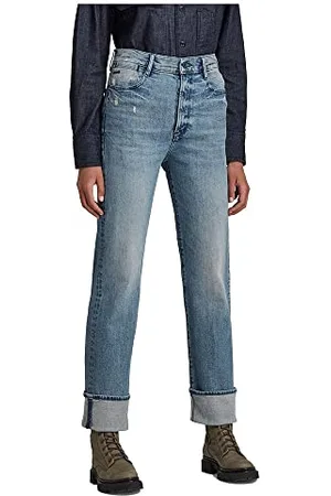 G-Star Donna Tedie Ultra High Straight Jeans, (vintage seashore D20016-C913-C926), 25W / 32L
