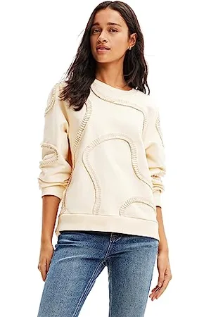 Desigual Sweat_Tapes Felpa, , XS Donna