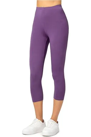 Merry Style Leggins Corti Donna 3/4 Pantaloni Capri Leggins Donna in Viscosa Traspirante, Pantaloncini Fitness Corti per Sportivi o Casual MS10-144 ( , S)