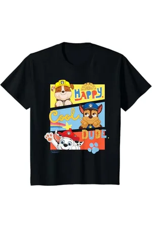 Paw Patrol Bambino - Chase Marshall Rubble Happy cool dude Maglietta