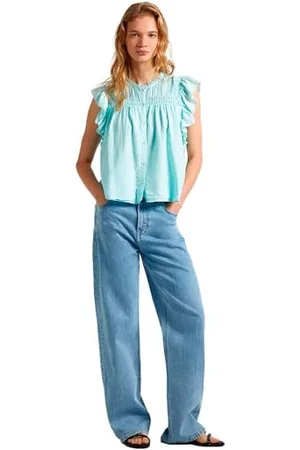 Pepe Jeans Dakota, Camicia Donna, (Aqua Blue),S