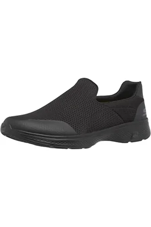 Skechers Go Walk 4, scarpe da ginnastica da uomo, modello con collo basso, Nero ( .), 6.5 UK X-Wide